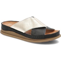 Schwarze Flip-Flops Maciejka Flache Schuhe