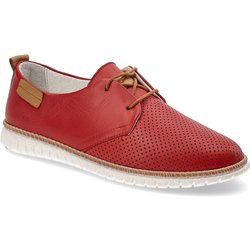Rote Halbschuhe Artiker Schnürschuhe
