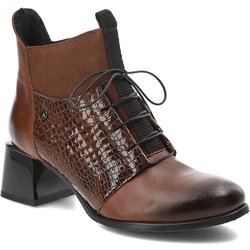 Braune Stiefeletten Armodo Echtlederschuhe
