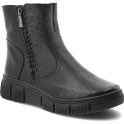 Schwarze Stiefeletten Wasak Reißverschluss-Schuhe
