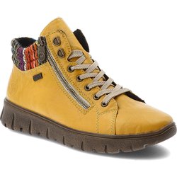 Gelbe Stiefeletten Rieker Gefütterte Damenschuhe