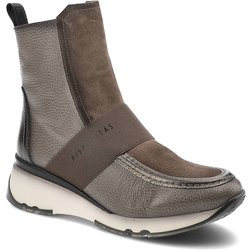 Graue Stiefeletten Hispanitas Bequeme Damenschuhe Mit Keilabsatz