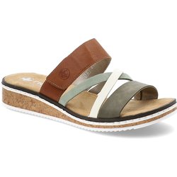 Bunte Flip-Flops Rieker Schlupfschuhe
