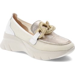 Weiße Halbschuhe Hispanitas Schlupfschuhe