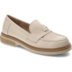 Beige Halbschuhe Armodo Aus Echtleder
