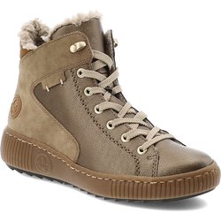 Braune Schnürschuhe Rieker Gefütterte Damenschuhe