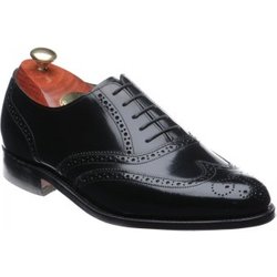Barker Albert brogues in Black Polished