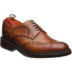 Barker Kelmarsh rubber-soled brogues in Cedar Grain