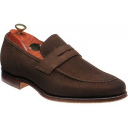 Barker Gates hybrid-soled loafers in Castagnia Suede