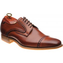 Barker Stewart rubber-soled brogues in Antique Rosewood and Navy Calf