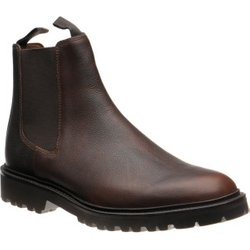 Barker Camborne rubber-soled Chelsea boots in Brown Grain