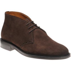 Wildsmith Model 12 rubber-soled Chukka boots in Dark Brown Suede