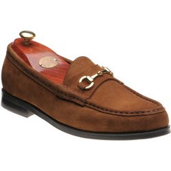 Wildsmith Model 53 rubber-soled loafers in Tan Suede