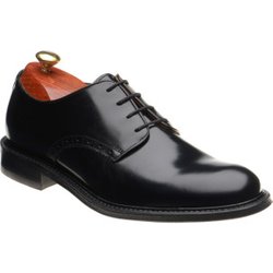 Wildsmith Model 26 rubber-soled Derby shoes in Black Polished