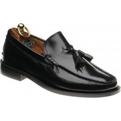 Herring Sienna II hybrid-soled tasselled loafers in Black Polished