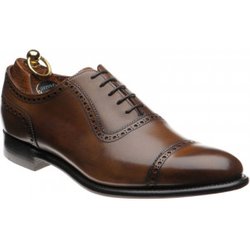Herring Chamberlain semi-brogues in Mahogany Calf