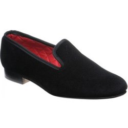 Herring Marquis house shoes in Black Velvet