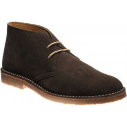 Herring Dune rubber-soled desert boots in Brown Suede