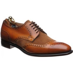 Herring Montreal two-tone brogues in Chestnut Calf and Fox Suede