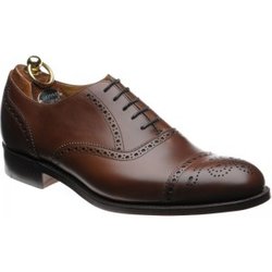 Herring Lambeth semi-brogues in Mahogany Calf