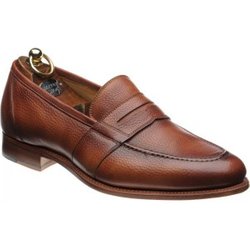 Herring Dartford loafers in Tan Soft Grain