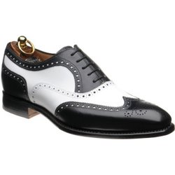 Herring Farnham two-tone brogues in Black and White Calf