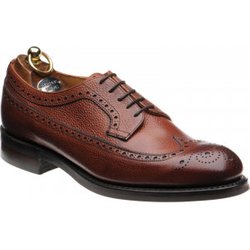 Herring Kirkoswold rubber-soled brogues in Mahogany Grain