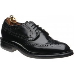 Herring Canning II rubber-soled rubber-soled brogues in Black Polished