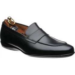 Herring Enzo rubber-soled loafers in Black Calf