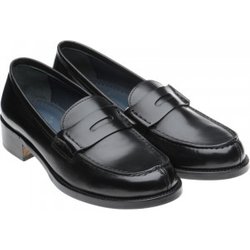 Herring Sophia ladies hybrid-soled loafers in Black Calf