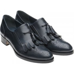 Herring Giulietta ladies hybrid-soled tasselled loafers in Blue Calf