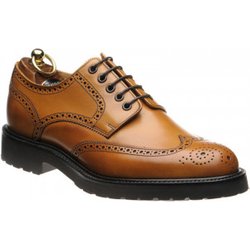 Herring Chippenham rubber-soled brogues in Cedar Calf
