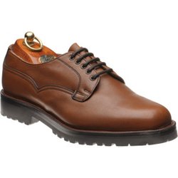 Herring Wasdale II rubber-soled Derby shoes in Cognac Horween