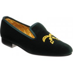 Herring Ohene house shoes in Green Velvet