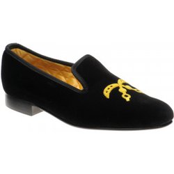 Herring Ohene house shoes in Black Velvet