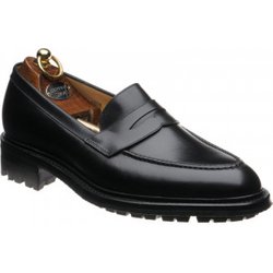 Herring Brighton rubber-soled loafers in Black Calf