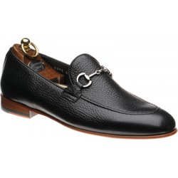 Herring Snaffle loafers in Black Deerskin