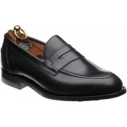 Herring Dunham rubber-soled loafers in Black Calf