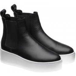 Herring Maggiore ladies rubber-soled Chelsea boots in Black Grain