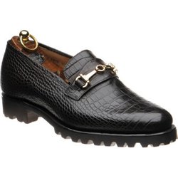Herring Hallstatt rubber-soled loafers in Dark Brown Croc