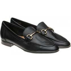 Herring Scarlette ladies rubber-soled loafers in Black