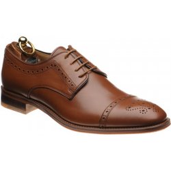 Herring Clifton hybrid-soled semi-brogues in Tan Calf