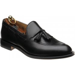 Herring St Davids tasselled loafers in Black Calf