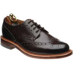 Herring Sheffield brogues in Dark Brown Calf