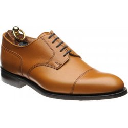 Herring Westport rubber-soled Derby shoes in Tan Grain Calf