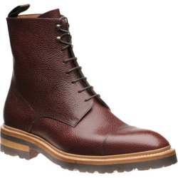 Herring Grantham Rubber rubber-soled boots in Burgundy Grain