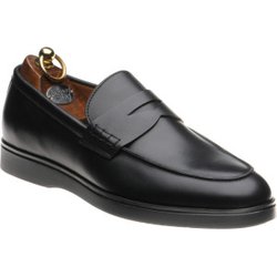 Herring Ibiza rubber-soled loafers in Black Calf