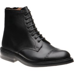 Herring Gregory Horween rubber-soled boots in Black Chromexcel