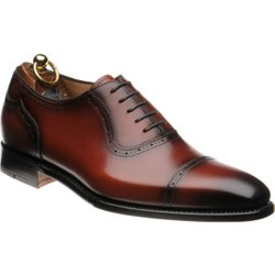 Herring Morecombe semi-brogues in Conker Calf