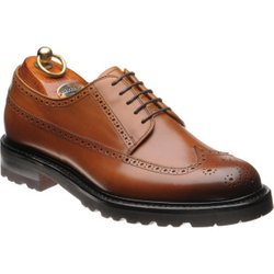 Herring Gairloch rubber-soled brogues in Tan Calf